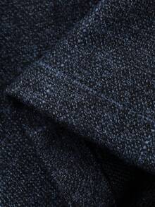 DAZY Young Boys Plaid Minimalist Design Front Button Daily Fashion Gentleman Suit - Navy Blue - View 9