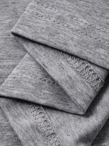 DAZY Men's Grey Patchwork Collar Design T-Shirt, Summer - Multicolor - View 9