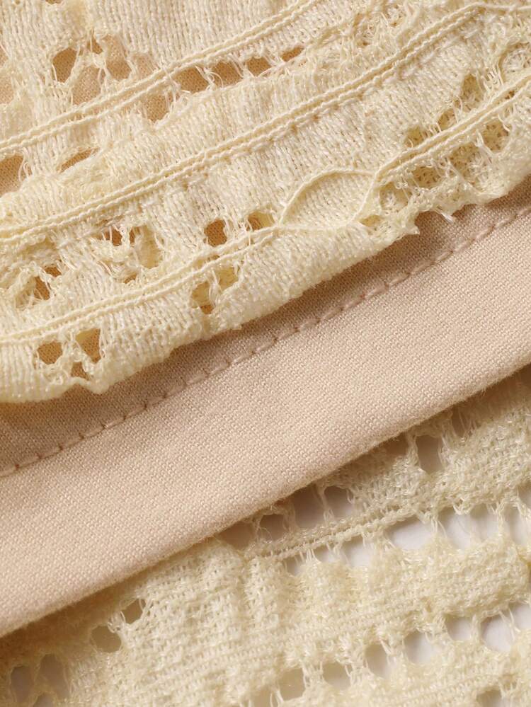 Women's Elegant Lace Ruffle Hem Camisole And Skirt 2 Pieces Set, Spring/Summer,Wedding Guest Dress Women