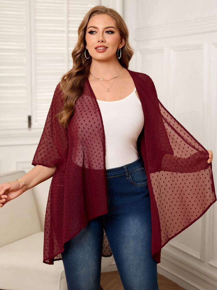 Plus Size Women's Casual Coat , Summer Spring To Summer Valentines Day Beach Wedding Vacations Women Casual Beach Holidays Going Out Coat