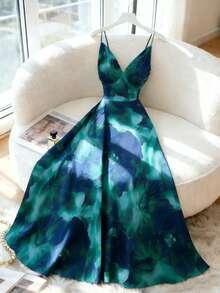 GlowEve Women's Minimalist Print Camisole Dress - Multicolor - View 3