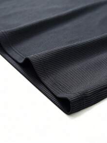 GymBeat 男士休闲印花短袖运动Polo衫 - 黑色 - 查看 5