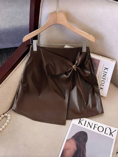 Franclia Plus Size Women's Elegant French Style Casual Skirt