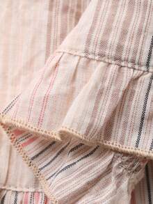 DAZY Young Girl Summer Casual Striped Sleeveless Dress - Multicolor - View 7