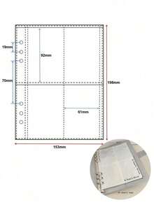 A5仿皮照片卡册 - 银色偶像照片卡收藏收纳册 - 銀色 - 查看 13