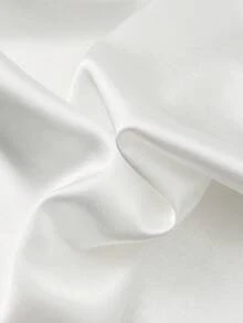INAWLY Áo sơ mi nữ cỡ lớn thanh lịch, tay ngắn, vai lệch, kiểu dáng thường ngày. - trắng - Xem 5