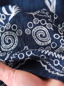 Rusticease Women's Casual Elastic Waist Printed Long Skirt, Summer - Multicolor - View 5