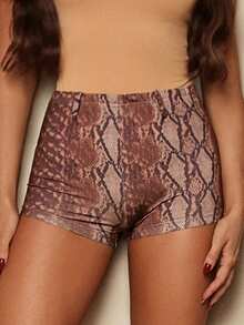 Sirith Women's All-Over Print Tight Fit Fashionable Sexy Shorts - Multicolor - View 2