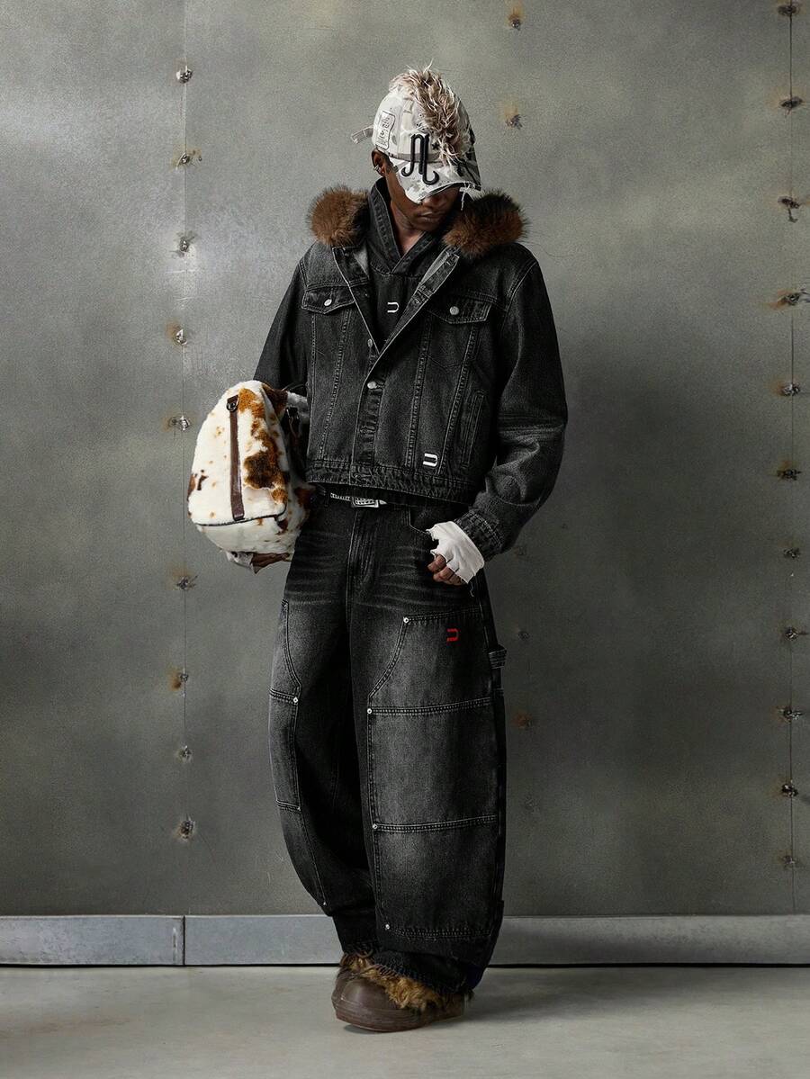 NEON BLANC Quần dài nam kiểu dáng thường ngày dành cho thợ đốn gỗ - Xám - Xem 1