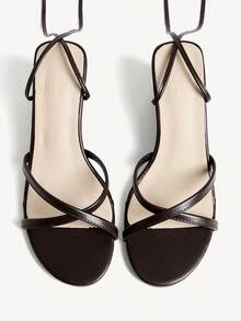 CUCCOO CHICEST Women's Casual Lace-Up Wedge Sandals For Daily Wear - Brown - View 8