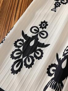 Vintaside Kids 2件套女童夏季荷叶边吊带背心和印花阔腿宽松裤 - 彩色 - 查看 6