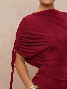 Lumalex Premium Party, Spring Festival, Wedding Mini Dress For Women,Summer Dresses For Women - Burgundy - View 7
