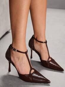 CUCCOO SZL 女士高跟鞋 - 咖啡棕 - 查看 7