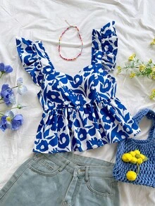Blue and White