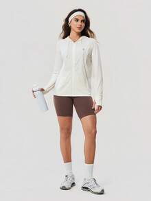 OutZeal Women Sun-Proof Jacket Summer Camping Hiking UV Protection Quick-Drying Cool Touch Hooded Long Sleeve Feature Thumbhole - White - View 7