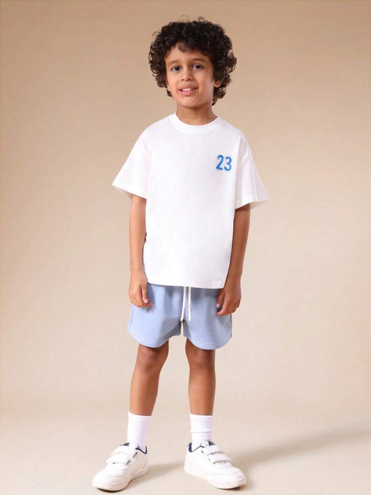 Oversized Graphic T-Shirt And Shorts Set