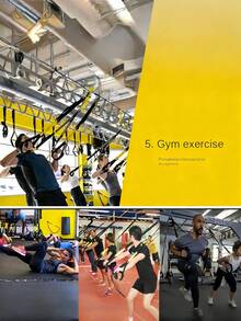 1PC Adjustable Suspension Straps Resistance Bands P3 Home Gym Full Body Workout Durable Polyester Black Fitness Equipment Exercise Gear - Yellow - View 9