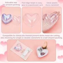 20PCS Sweet Heart Clamshell Blister Packing Clear Plastic Candy Dome Candy Holder Money Card Handmade Shaker Cards Transparent Plastic Covers For DIY Candy Gift Box - Love model - View 10
