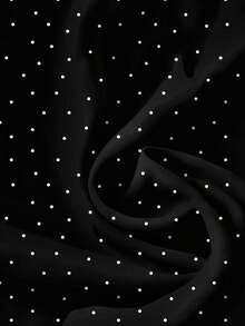 Rusticease Áo sơ mi nữ kiểu dáng tối giản cổ điển với họa tiết chấm bi, thích hợp cho mùa hè. - Nhiều màu - Xem 3