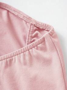 SHEIN Unity Women's Solid Color Pleated Fashionable Versatile Date Night Tube Top - Baby Pink - View 6