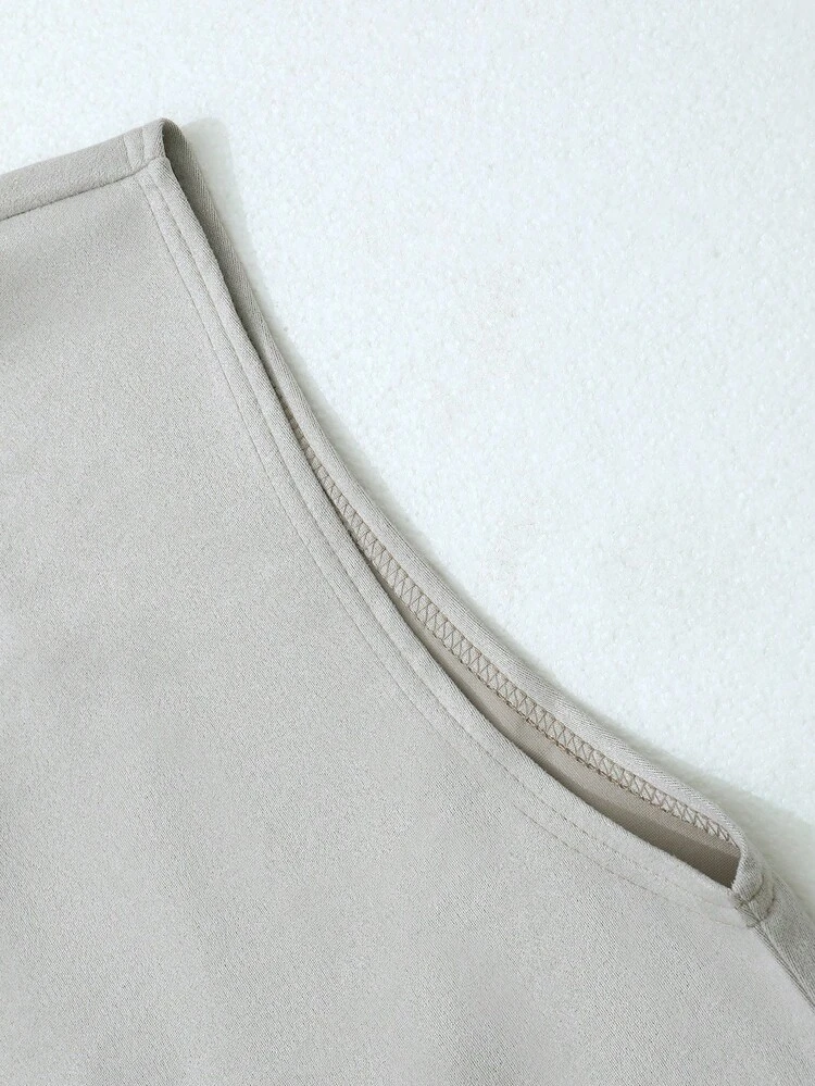 Embroidered Tank Top With Number Print