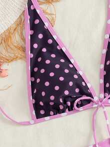 Swim Mod 女士夏季沙滩音乐节碎花半身吊带休闲度假风比基尼三件套 - 彩色 - 查看 5