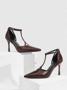 CUCCOO SZL 女士高跟鞋 - 咖啡棕 - 查看 4