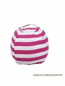 1 paquete Bolsa de almacenamiento de juguetes de peluche a rayas, funda de silla de gran capacidad con diseño de asa, material de poliéster de alta calidad, organizador de edredón con cremallera multifuncional, bolsa de almacenamiento de juguetes de peluche, bolsa de sofá a rayas, bolsa de viaje con cremallera y gran capacidad para edredones, bolsa de almacenamiento multifuncional de lona para juguetes, edredones y artículos de viaje esenciales, caja de almacenamiento para el hogar - Multicolor - Ver 20