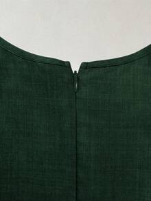 GlowEve 一套两件式秋季女装，优雅通勤风格，完美融合。 - 墨綠色 - 查看 4