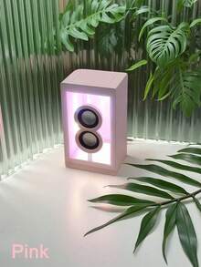 Teckwe 无线蓝牙音箱，带RGB灯光和定制透明设计（800mAh超长续航） - 彩色 - 查看 11