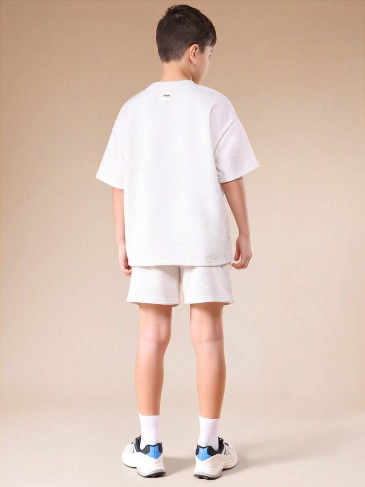 Crew Neck T-Shirt And Shorts Set