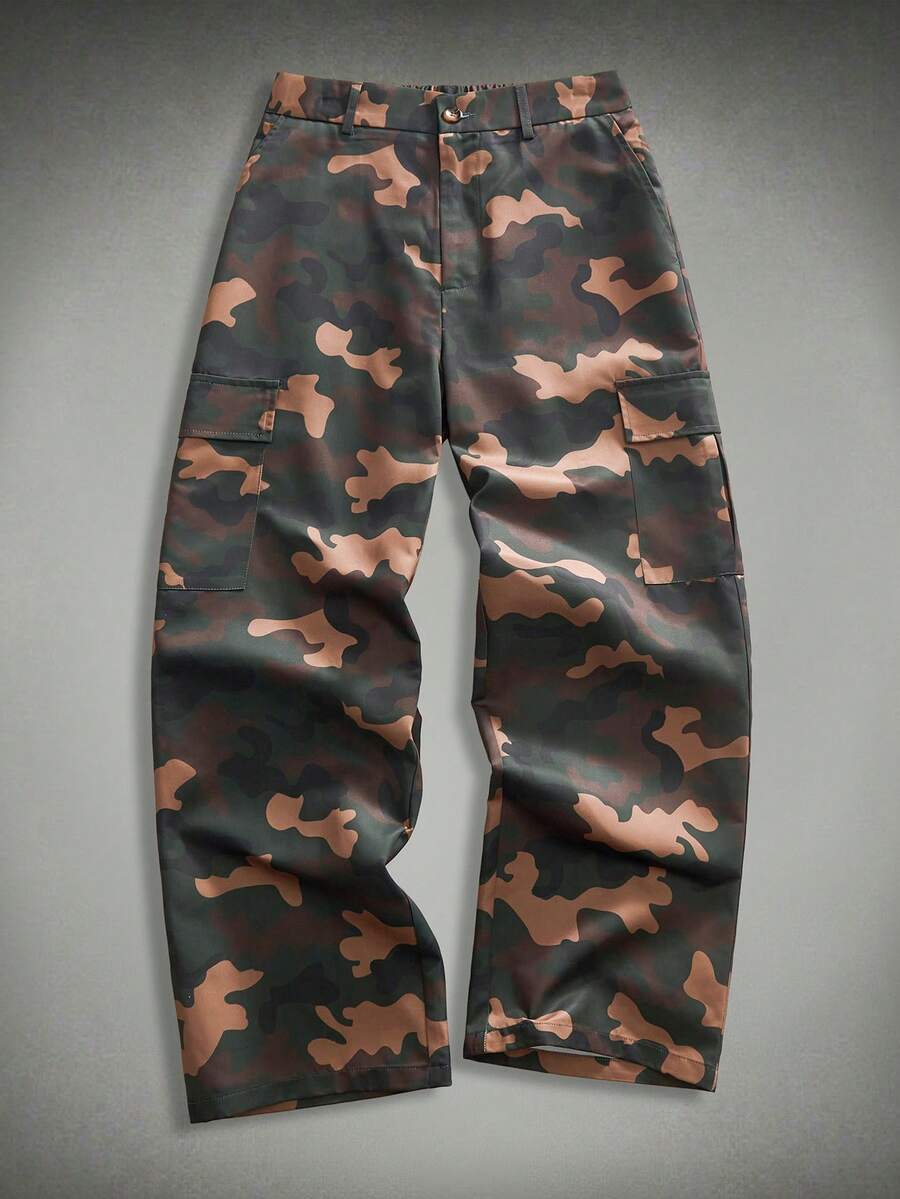HIMLAND Men's Camouflage Print Casual Pants