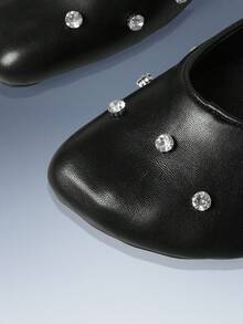 CUCCOO GRLICON Half Slippers Women's Summer French Bow Round Toe Flat Bottom Sandals Casual Slip-On Mules Shoes - Black - View 3