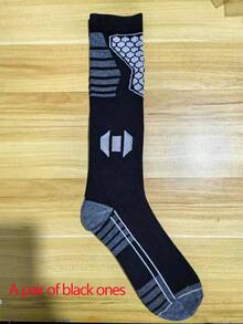 Skiing Socks, Men's Winter Warmers, Women's Compression Stockings, Professional Cycling, Hiking, Running, Trekking, Long Tube Socks - Multicolor - View 18