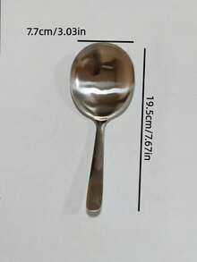 1/2pcs Large Stainless Steel Buffet Spoon, Large Serving Spoon, Party/Banquet/Buffet Spoon, Kitchen Silver Spoon, Practical Kitchen Gadgets For Family Use - Multicolor - View 9