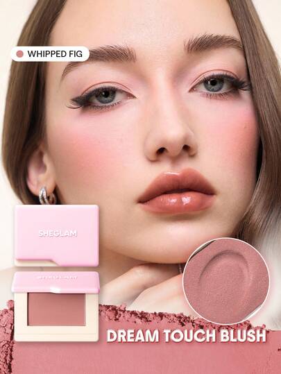 SHEGLAM Dream Touch Blush-Whipped Fig Brand Beauty Makeup Face Paint Cosmetic For Women Girls Perfect For Winter Spring Ideal For Y2K Fancy Fashion Suitable For Birthday Gift Party Ready Best Color
