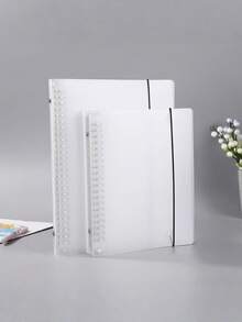 A5 B5 Notebook PP Cover Detachable Transparent Binder Refill Paper Loose Leaf Spiral Ring Planner For Office Work Supplies Journal Diary - Clear - View 3