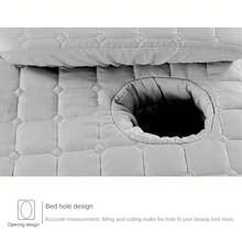 美容院床单 沙龙加厚床垫 美容床裙 带面部开口的床罩 身体按摩SPA床罩 - 彩色 - 查看 6