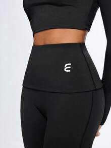 Eassivo Eassivo 女士运动裤 - 黑色 - 查看 5