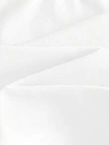 GlowEve CURVE 大码女式V领长袖口袋纯色连体衣 - 白色 - 查看 7