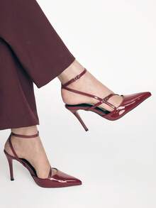 Mnmlis Women Pumps - Burgundy - View 8