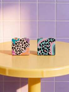 Joivida 1 Gương trang điểm gấp gọn in họa tiết da báo, gương trang điểm mini nhỏ gọn tiện dụng khi đi du lịch, thích hợp sử dụng trên bàn làm việc hoặc phòng tập thể dục, món quà hoàn hảo cho Ngày Valentine, Năm mới và mùa tựu trường. - Nhiều màu - Xem 3