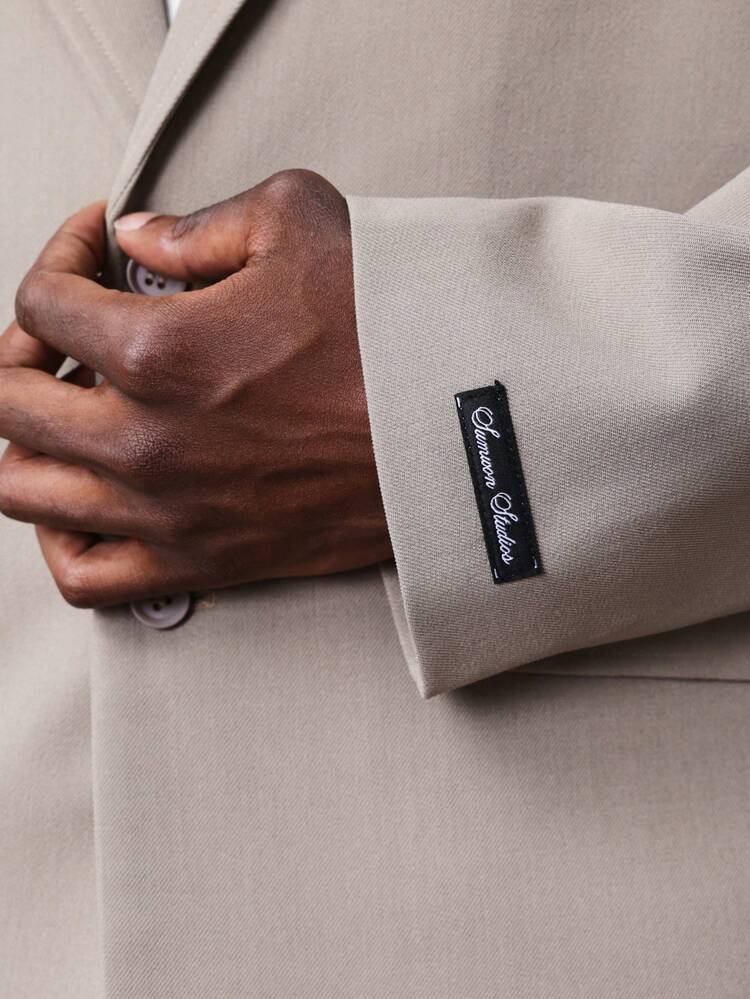 Single Breasted Notch Lapel Blazer