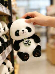 POKOJA LAND 11.02英寸可爱熊猫毛绒玩具 - 柔软聚酯纤维填充动物，黑白熊猫设计，眼睛和表情生动，是万圣节、复活节和其他节日及生日礼物的完美之选。 - 彩色 - 查看 7