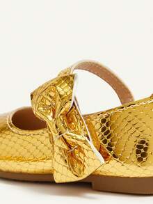 Cozy Pixies A Pair Of Spring And Summer Fashion Versatile Cute Girls Golden Party Party Fun Cute Princess Style Baby Flat Shoes - Gold - View 8