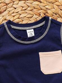 Baby Boys' Crew Neck Sleeveless Casual Outfit, Summer - Multicolor - View 5