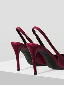 Mnmlis 女士高跟鞋 - 酒紅色 - 查看 3