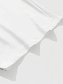 ROMWE MEN Street Life Áo thun nam tay ngắn dáng rộng in họa tiết, thời trang và đa năng cho mùa hè. - trắng - Xem 5