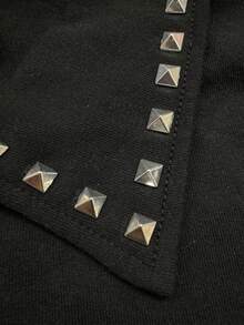 ROMWE MEN Street Life 男士极简印花短袖Polo衫 - 黑色 - 查看 3