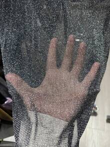 Manfinity AFTRDRK Men's Sexy Sheer Elastic Black Mesh Tank Top, Summer - Black - View 4